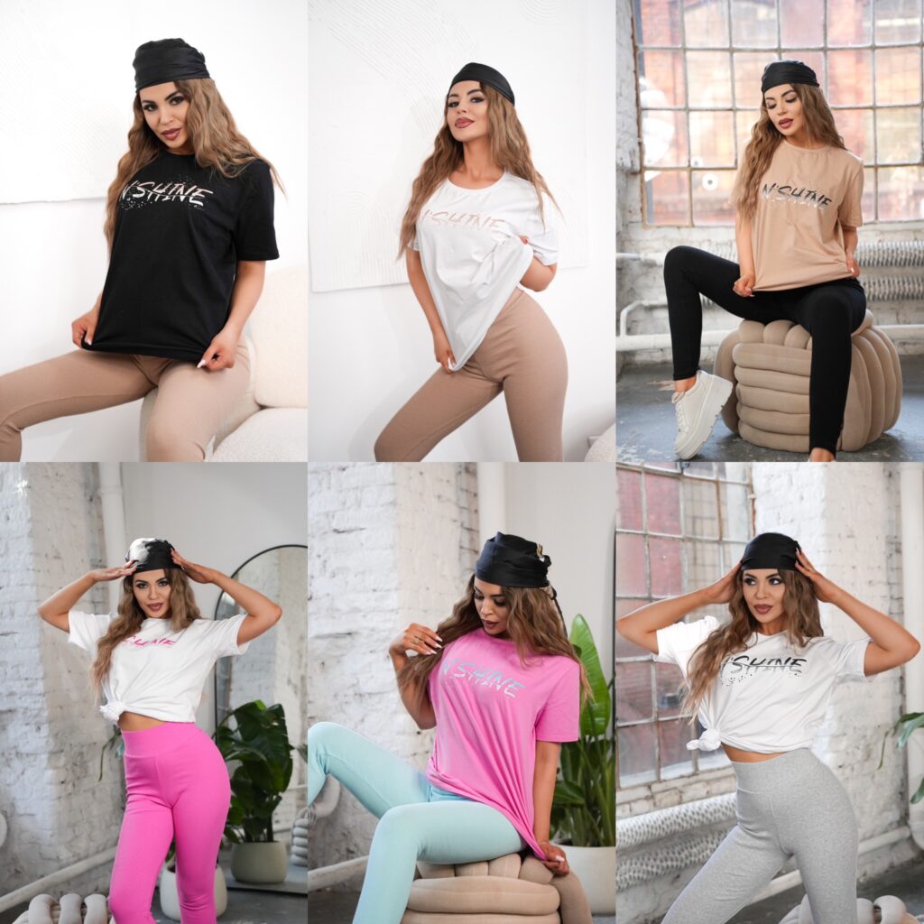 BLUZKA/TSHIRT NSHINE w 6 kolorach