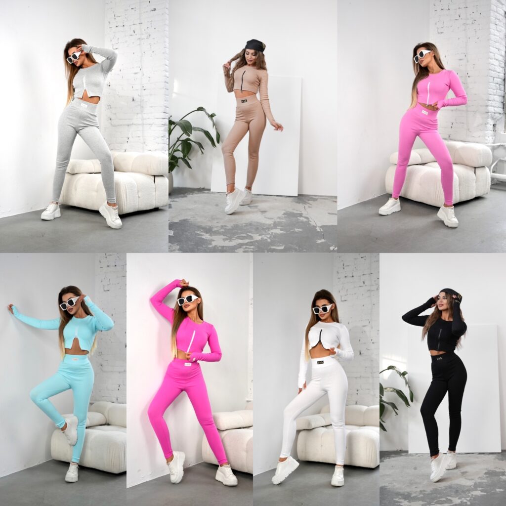 LEGGINSY ZIP w 7 kolorach