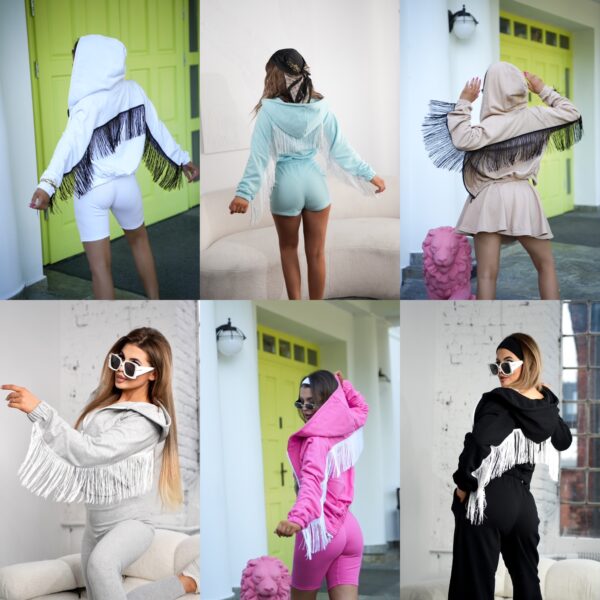 BLUZA GAJA Z FRĘDZLAMI w 6 kolorach