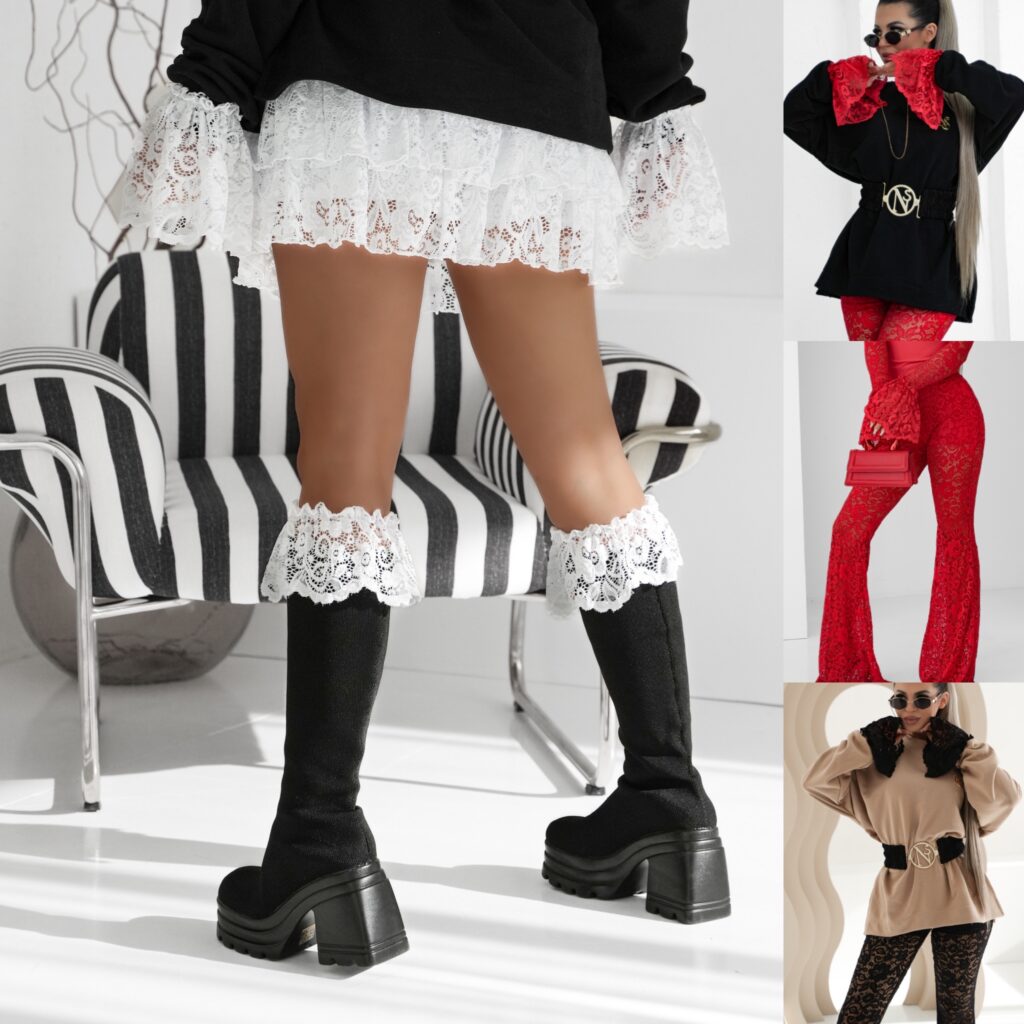 Nakładki na buty CHERRY LACE w 3 kolorach