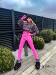 COLORFUL LEGINSY, kolor RÓŻOWY, taki jak na zdjeciu, rozmiar s/m, od ręki