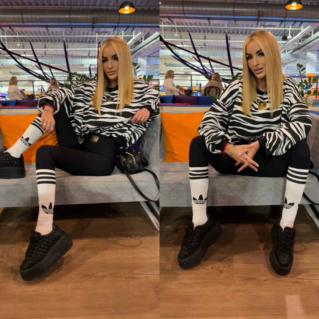 BLUZA ZEBRA uni od xs do l