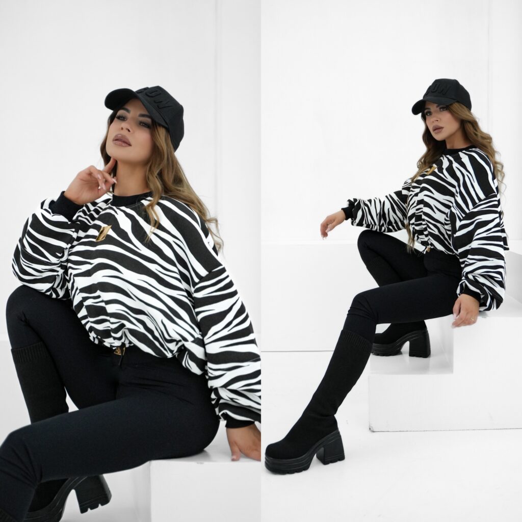 Bluza ZEBRA z troczkiem, rozmiar uniwersalny