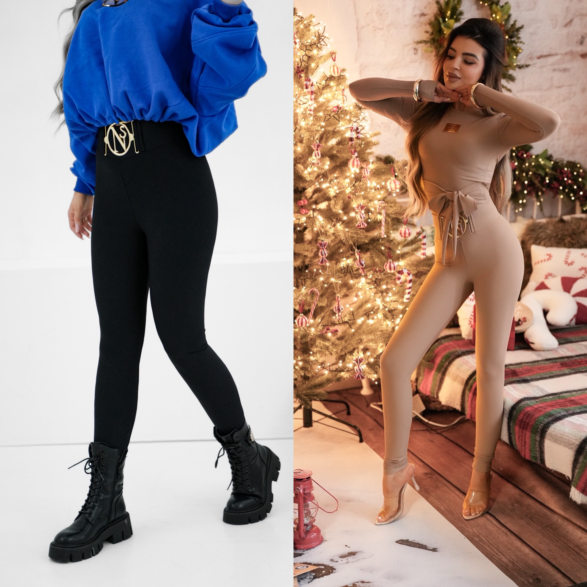 LEGINSY LOVIR prążek w 2 kolorach