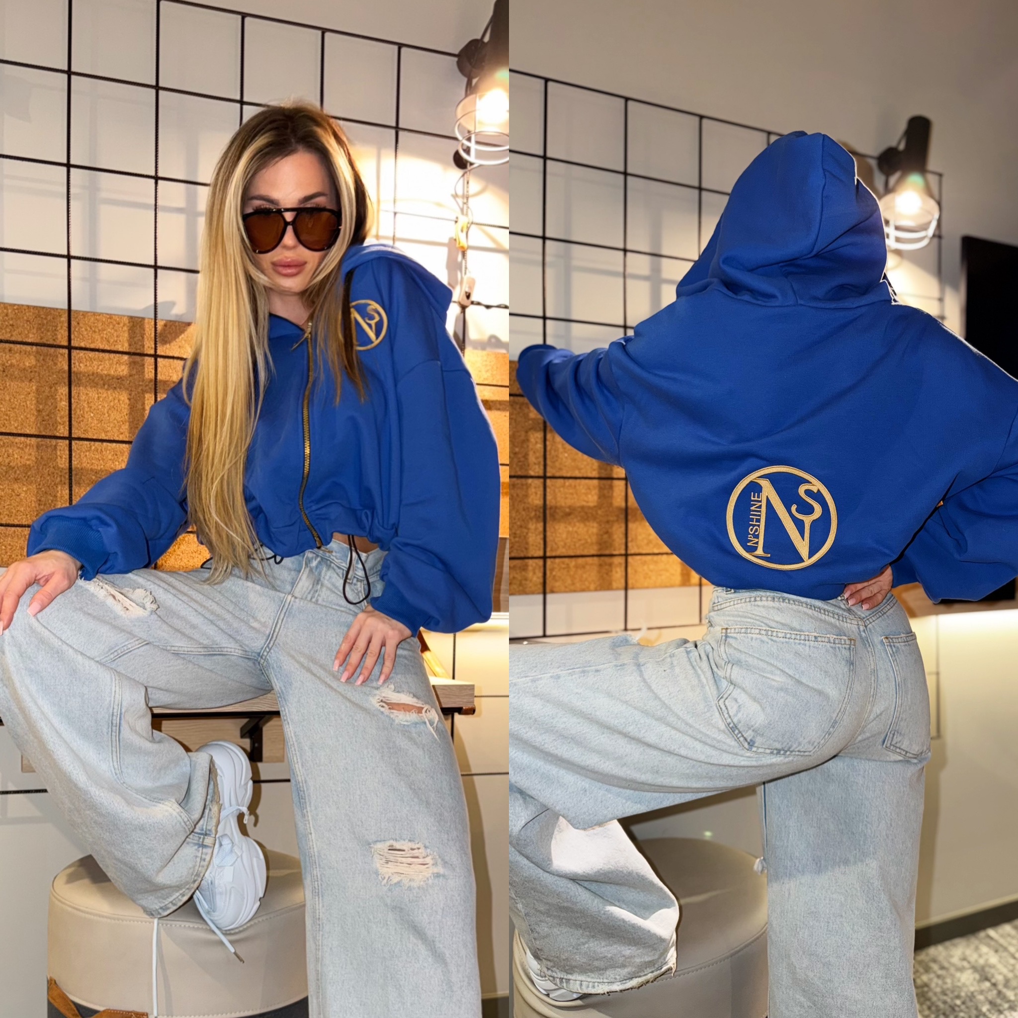 BLUZA CHABER z suwakiem uni od xs do l