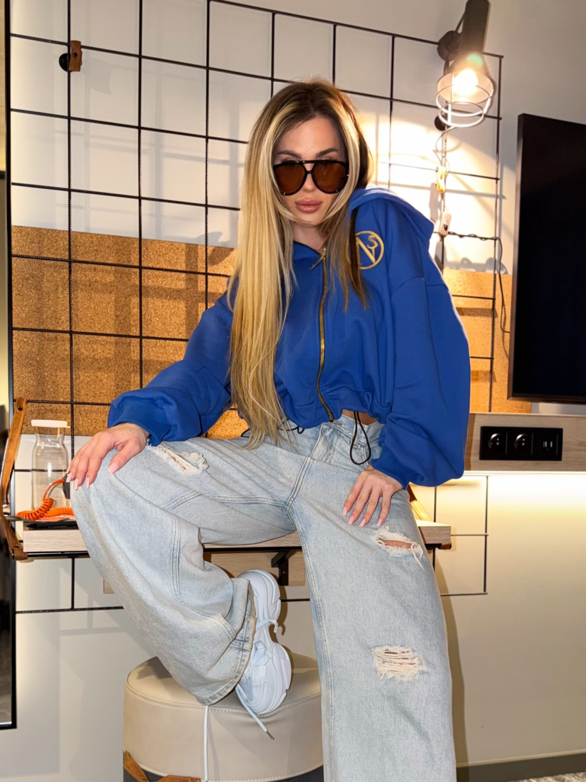 BLUZA CHABER z suwakiem uni od xs do l - obrazek 2