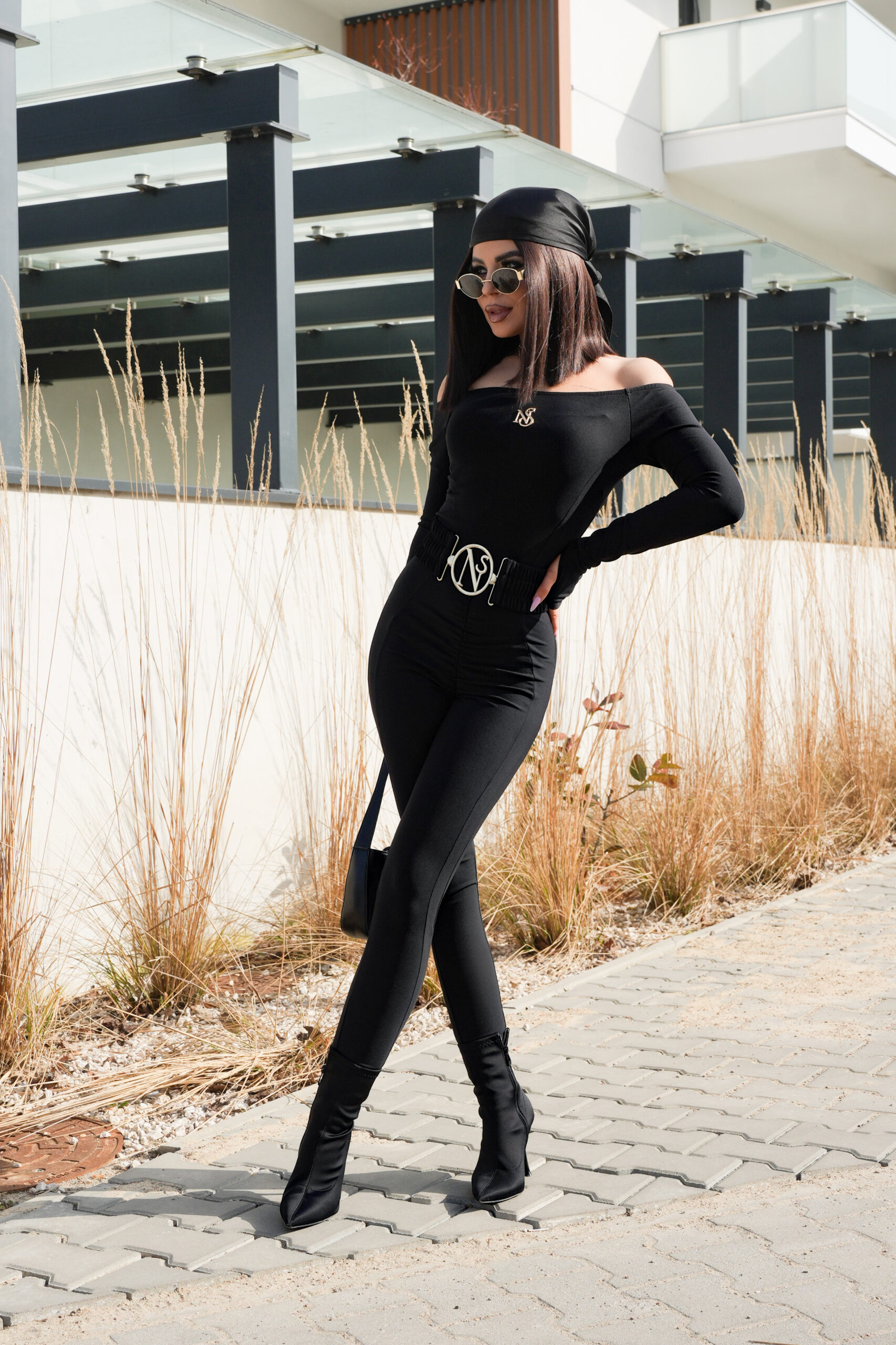 KOMBINEZON LIWION z paskiem w 6 kolorach - obrazek 6