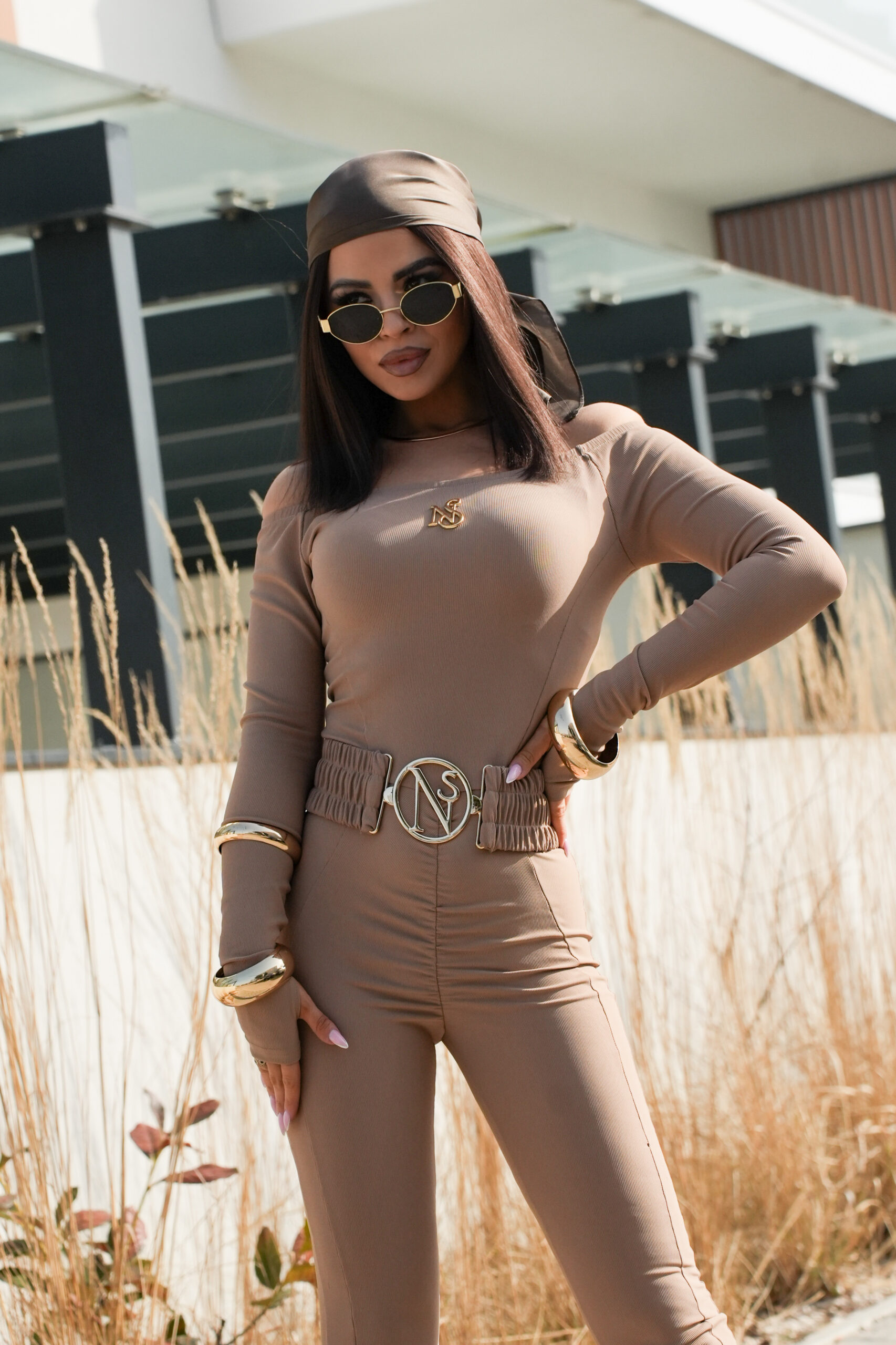 KOMBINEZON LIWION z paskiem w 6 kolorach - obrazek 41