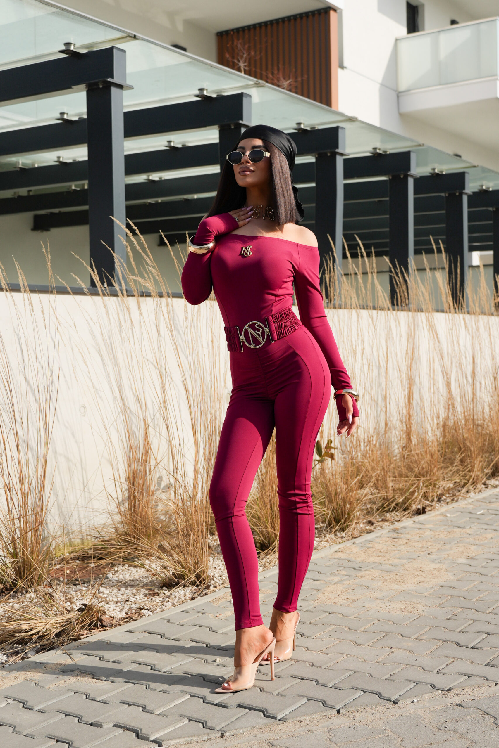 KOMBINEZON LIWION z paskiem w 6 kolorach - obrazek 57