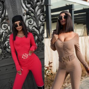 KOMBINEZON NORMANE z paskiem w 6 kolorach