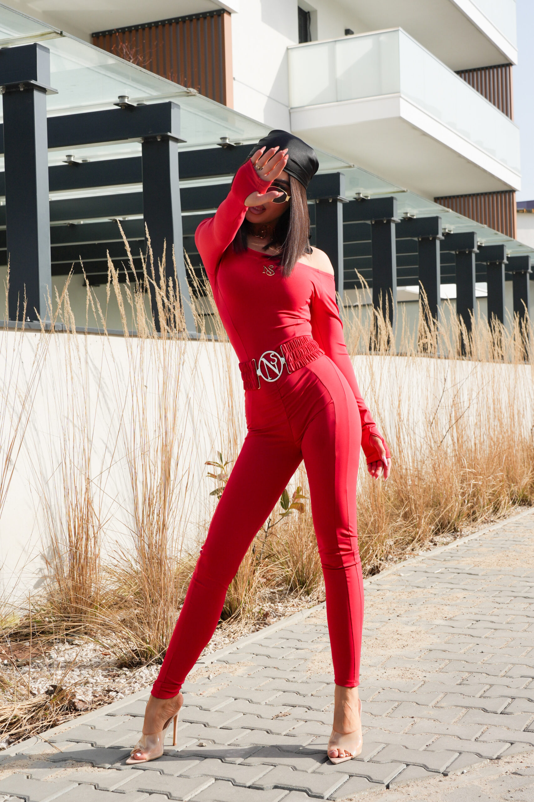 KOMBINEZON LIWION z paskiem w 6 kolorach - obrazek 32