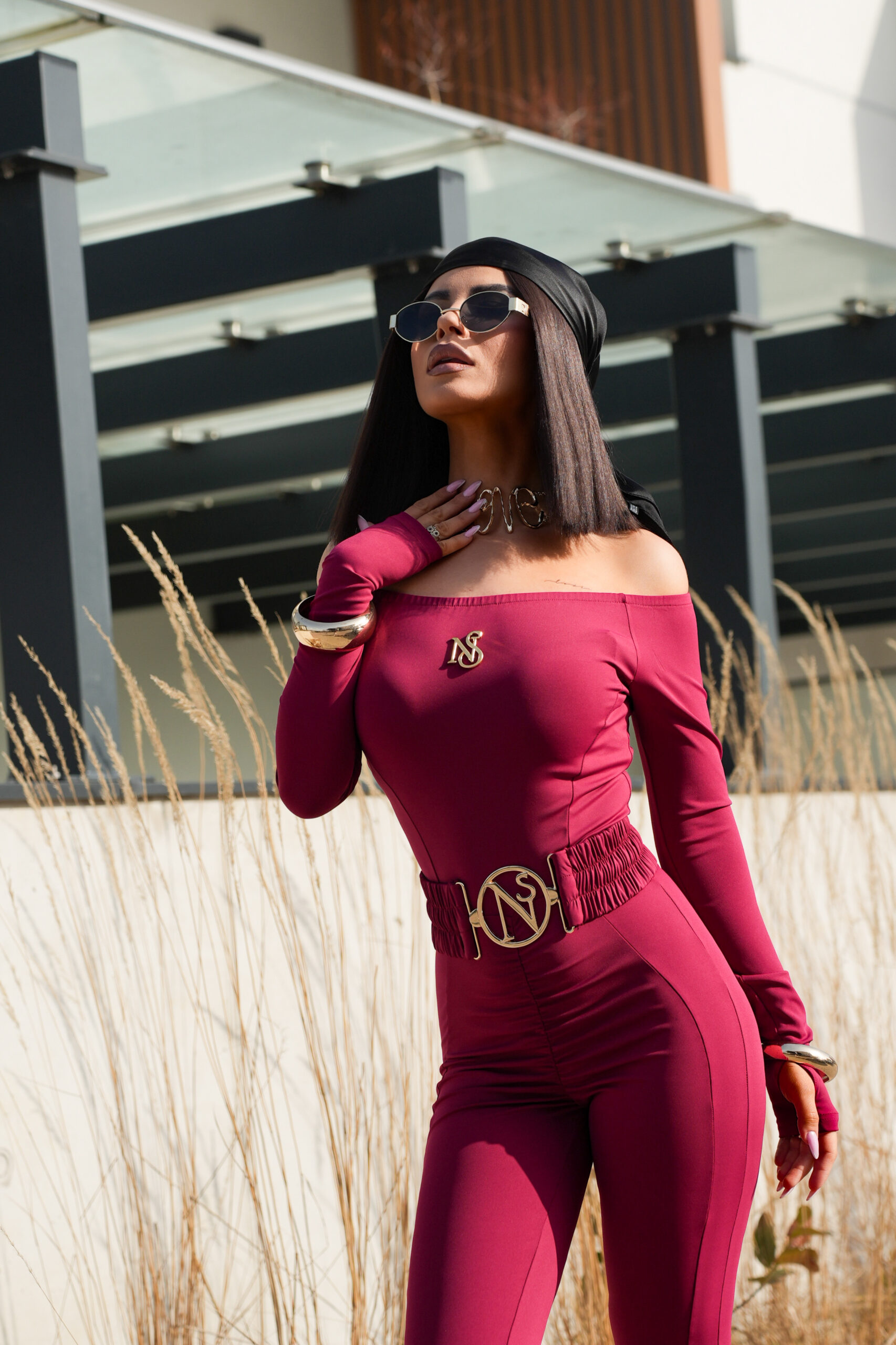 KOMBINEZON LIWION z paskiem w 6 kolorach - obrazek 62