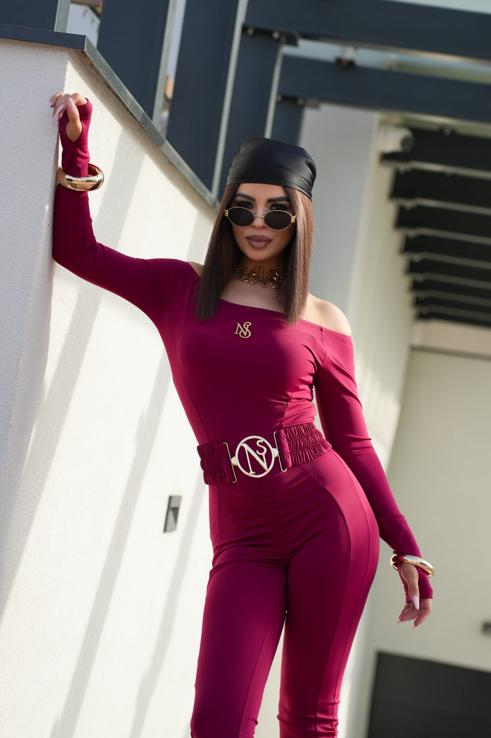 KOMBINEZON LIWION z paskiem w 6 kolorach - obrazek 58