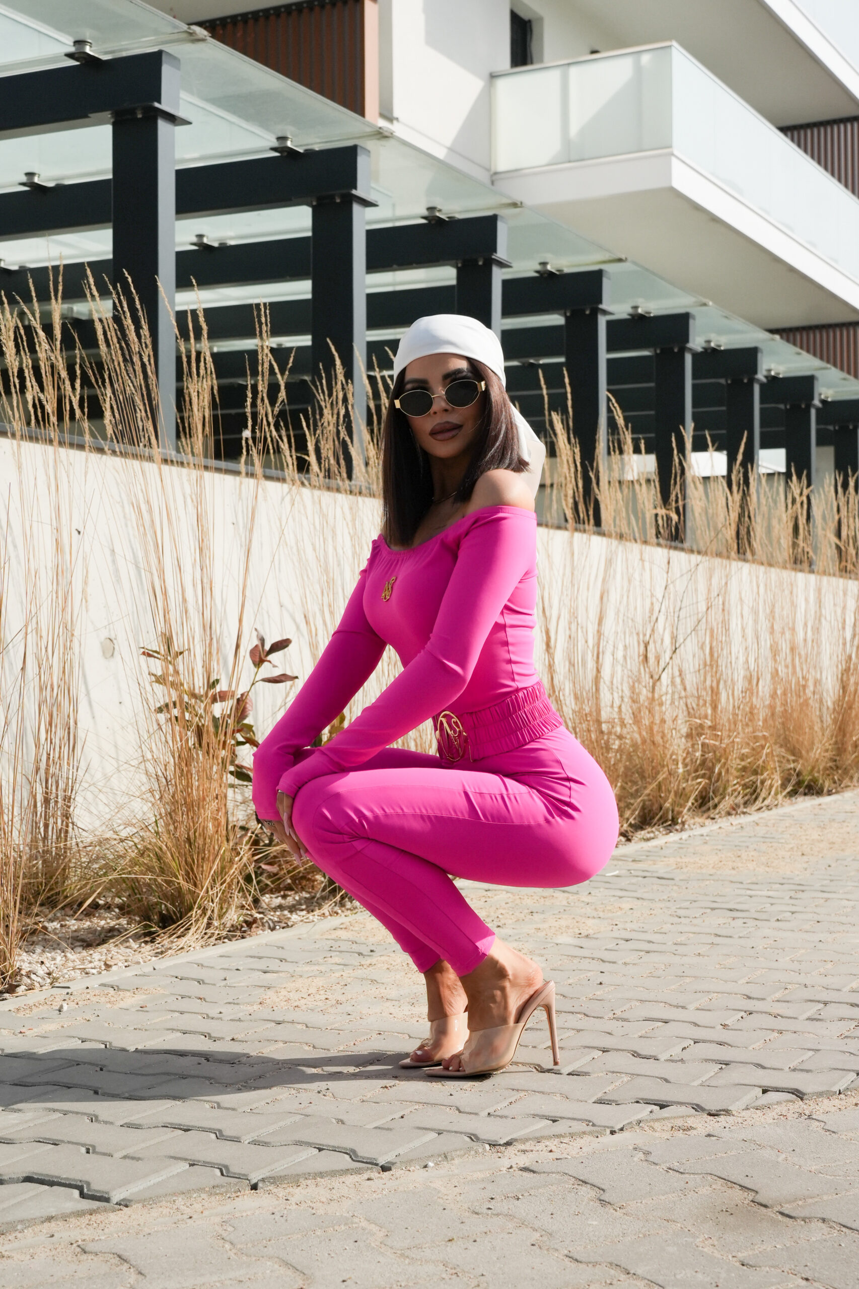 KOMBINEZON LIWION z paskiem w 6 kolorach - obrazek 49