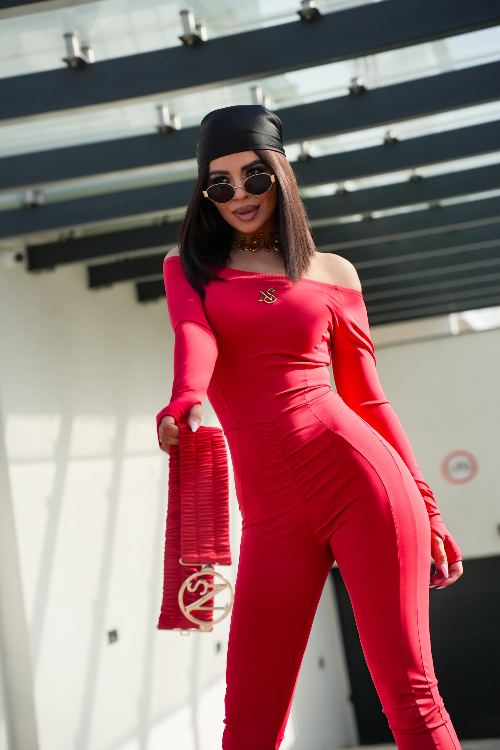 KOMBINEZON LIWION z paskiem w 6 kolorach - obrazek 35