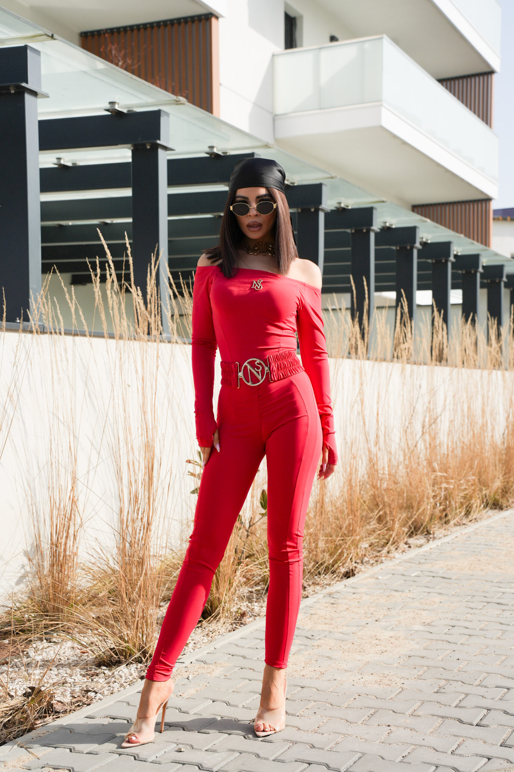 KOMBINEZON LIWION z paskiem w 6 kolorach - obrazek 38