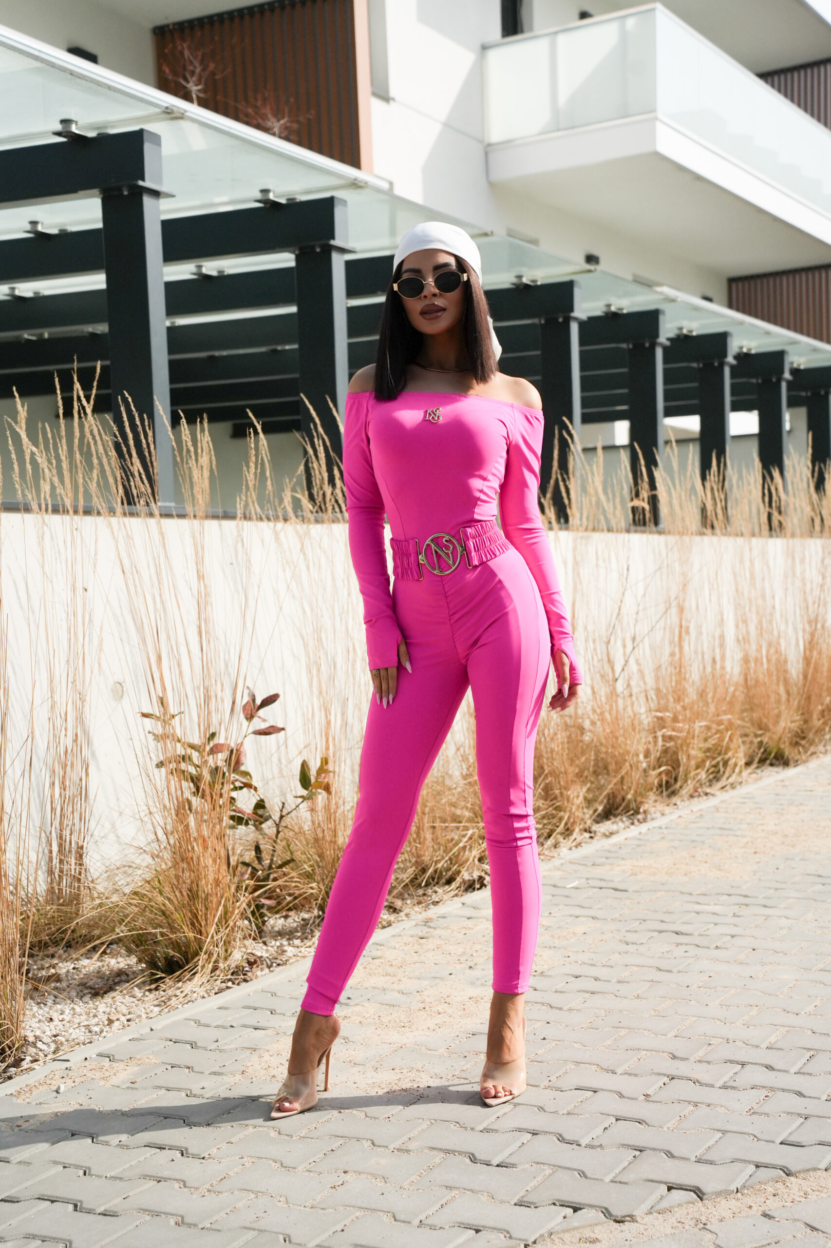 KOMBINEZON LIWION z paskiem w 6 kolorach - obrazek 52