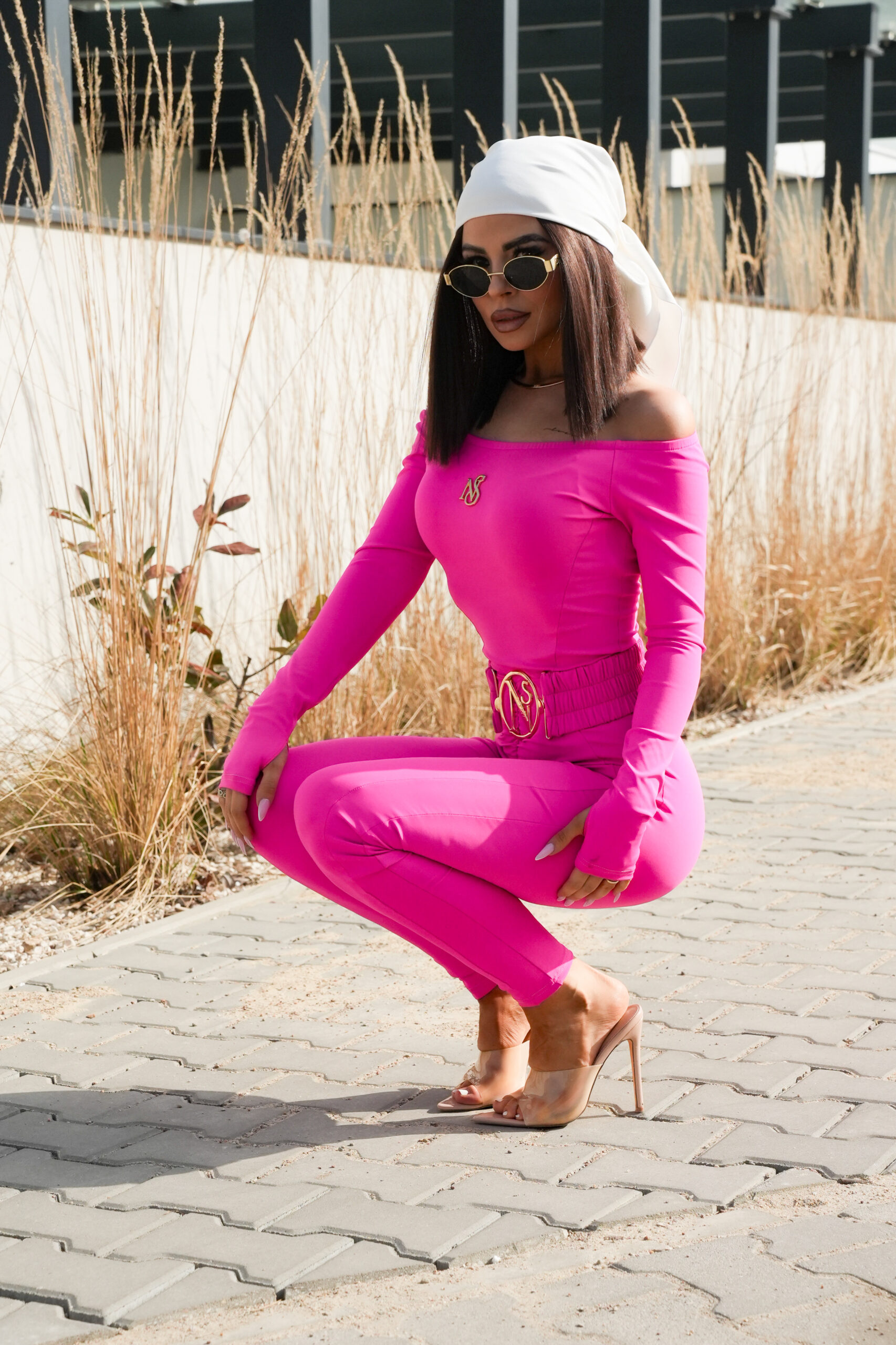 KOMBINEZON LIWION z paskiem w 6 kolorach - obrazek 51