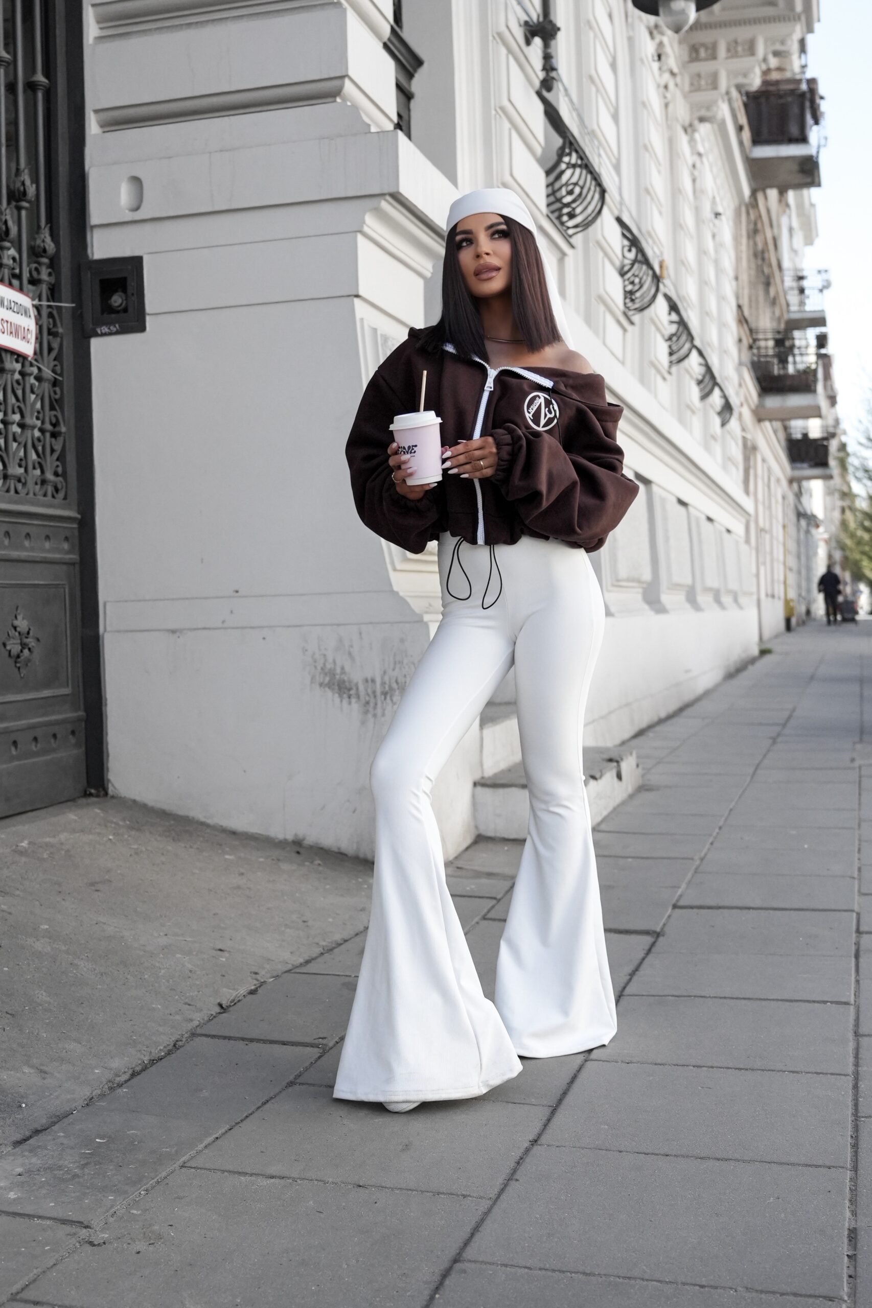 BLUZA CHABER/BRĄZ z suwakiem uni od xs do l - obrazek 12